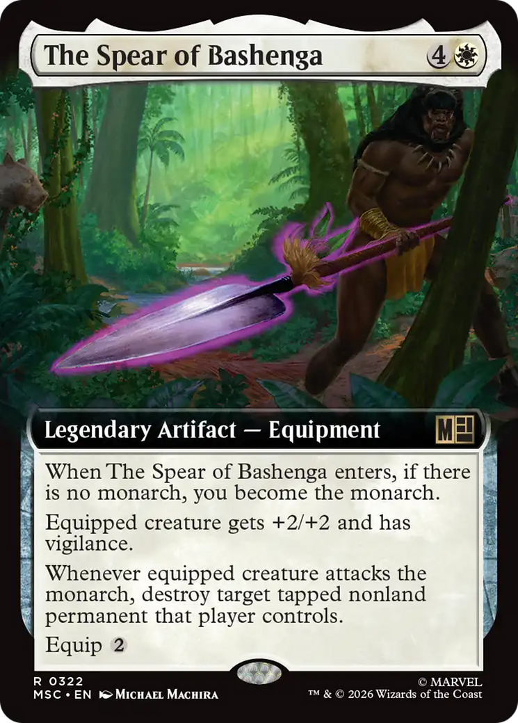 The Spear of Bashenga (Extended Art) [Marvel Super Heroes Commander] | Gear Gaming Fayetteville