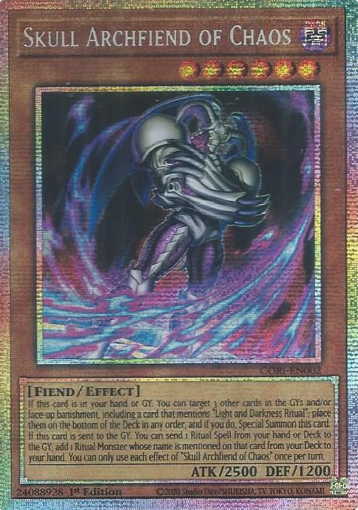 Skull Archfiend of Chaos (Starlight Rare) [CORI-EN002] Starlight Rare | Gear Gaming Fayetteville