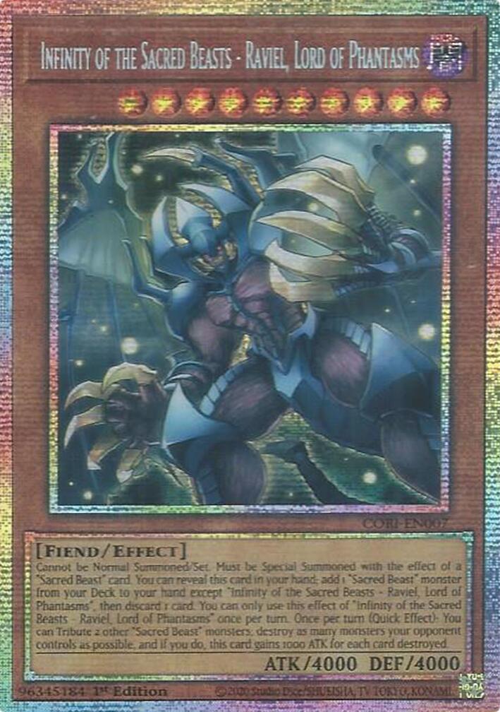 Infinity of the Sacred Beasts - Raviel, Lord of Phantasms (Starlight Rare) [CORI-EN007] Starlight Rare | Gear Gaming Fayetteville