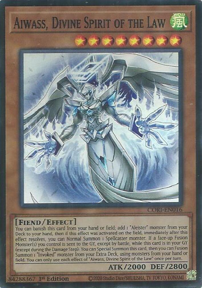 Aiwass, Divine Spirit of the Law [CORI-EN016] Super Rare | Gear Gaming Fayetteville