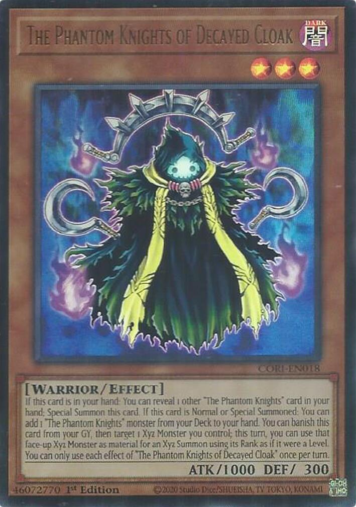 The Phantom Knights of Decayed Cloak [CORI-EN018] Ultra Rare | Gear Gaming Fayetteville