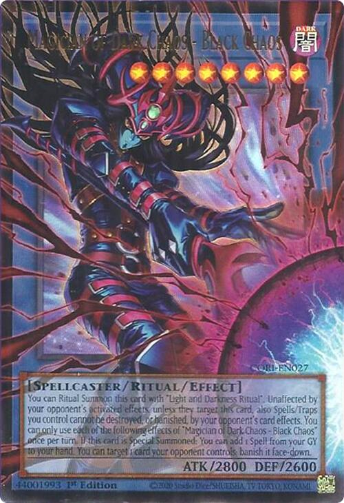 Magician of Dark Chaos - Black Chaos (Extended Art) [CORI-EN027] Ultra Rare | Gear Gaming Fayetteville