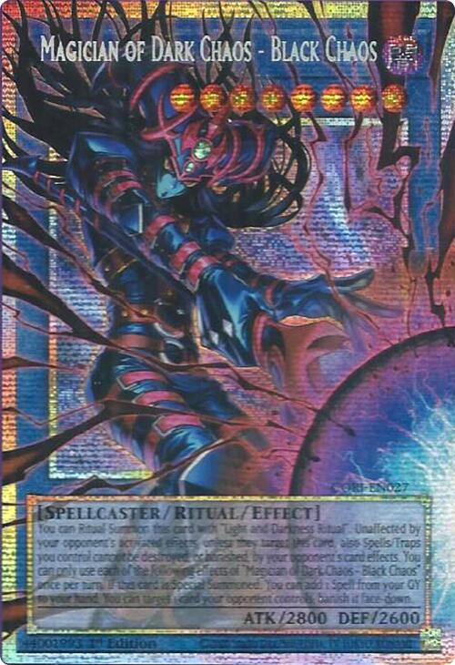 Magician of Dark Chaos - Black Chaos (Starlight Rare) (Extended Art) [CORI-EN027] Starlight Rare | Gear Gaming Fayetteville