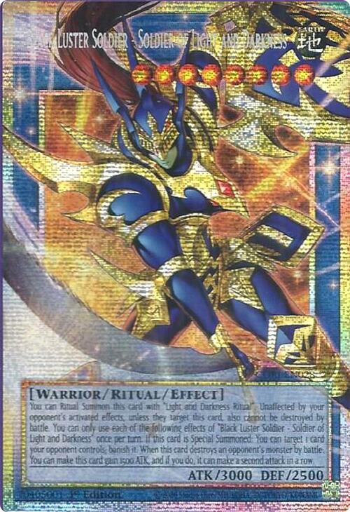 Black Luster Soldier - Soldier of Light and Darkness (Starlight Rare) (Extended Art) [CORI-EN028] Starlight Rare | Gear Gaming Fayetteville