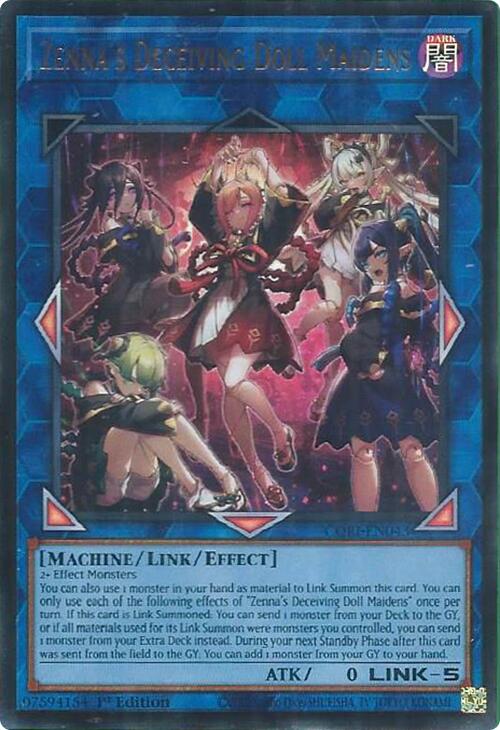 Zenna's Deceiving Doll Maidens [CORI-EN043] Ultra Rare | Gear Gaming Fayetteville
