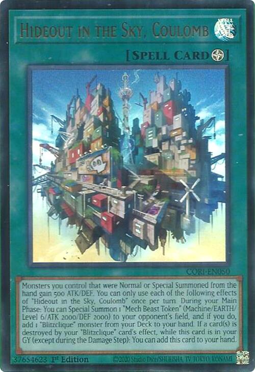 Hideout in the Sky, Coulomb [CORI-EN050] Ultra Rare | Gear Gaming Fayetteville