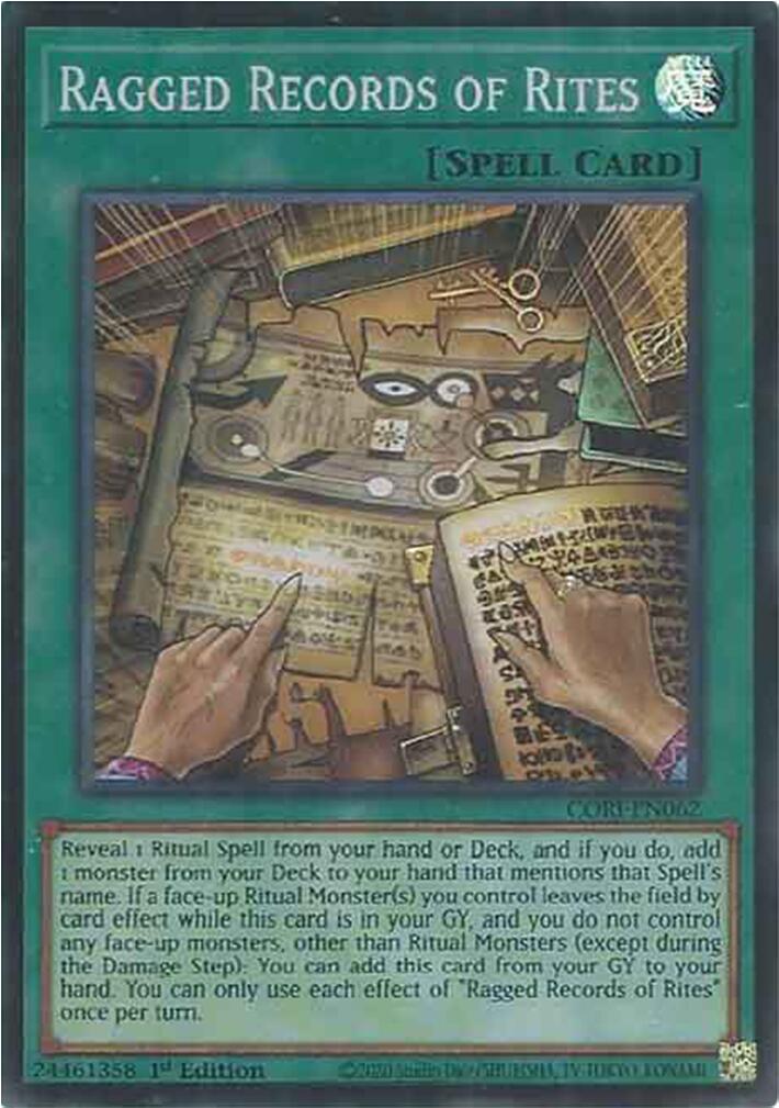 Ragged Records of Rites [CORI-EN062] Super Rare | Gear Gaming Fayetteville