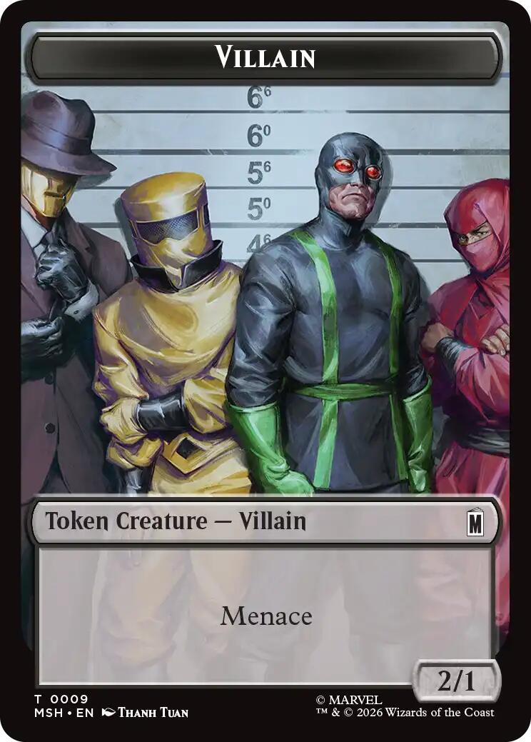 Villain // Treasure Double-Sided Token [Marvel Super Heroes Tokens] | Gear Gaming Fayetteville