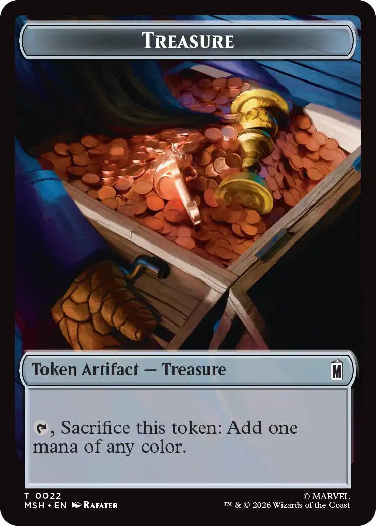 Villain // Treasure Double-Sided Token [Marvel Super Heroes Tokens] | Gear Gaming Fayetteville