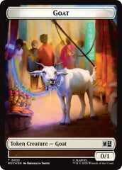 Goat // Soldier Double-Sided Token (Surge Foil) [Marvel Super Heroes Commander Tokens] | Gear Gaming Fayetteville