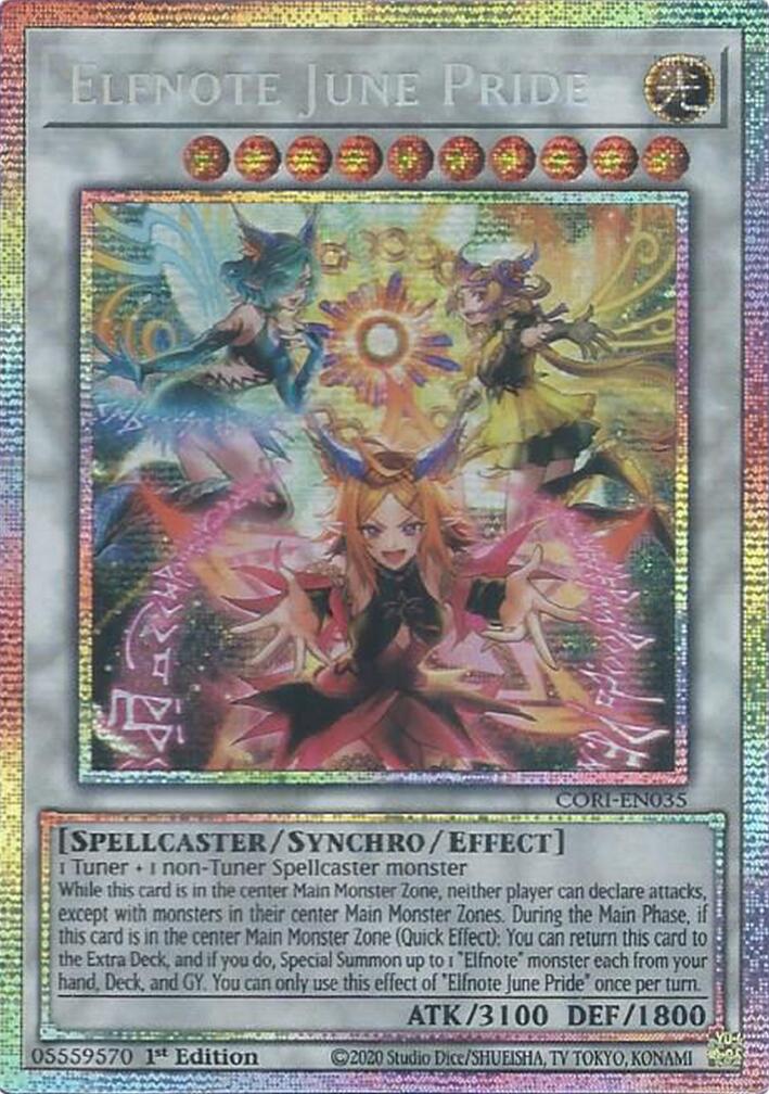 Elfnote June Pride (Starlight Rare) [CORI-EN035] Starlight Rare | Gear Gaming Fayetteville