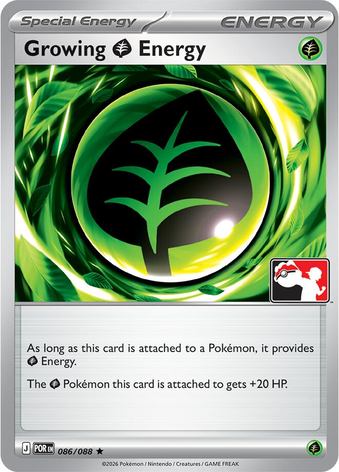 Growing Grass Energy (086/088) [Prize Pack Series Nine] | Gear Gaming Fayetteville