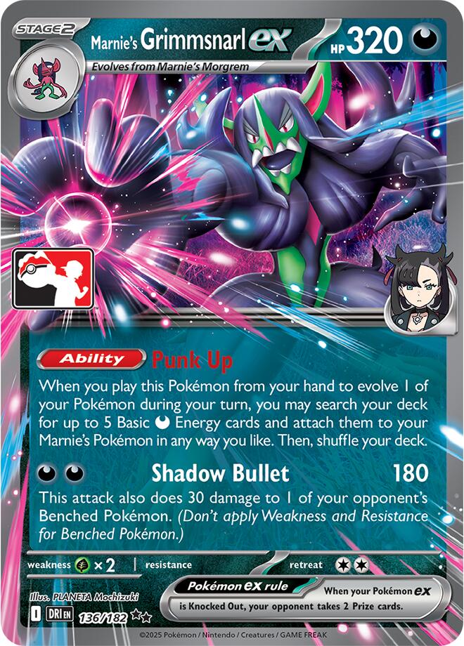 Marnie's Grimmsnarl ex (136/182) [Prize Pack Series Nine] | Gear Gaming Fayetteville