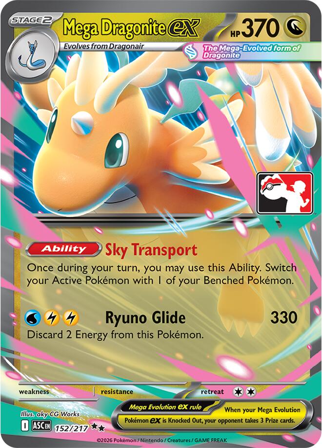 Mega Dragonite ex (152/217) [Prize Pack Series Nine] | Gear Gaming Fayetteville