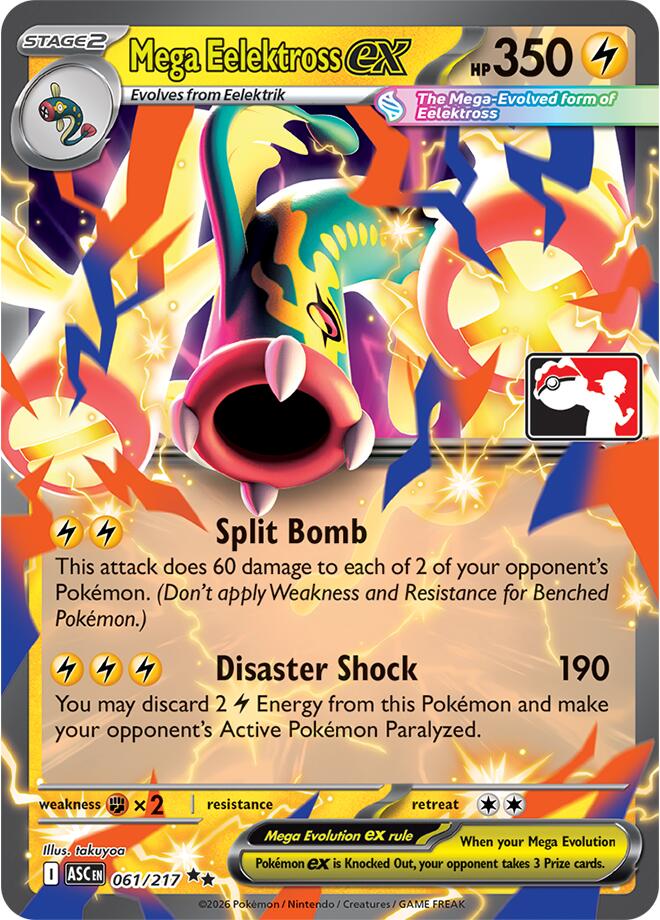 Mega Eelektross ex (061/217) [Prize Pack Series Nine] | Gear Gaming Fayetteville