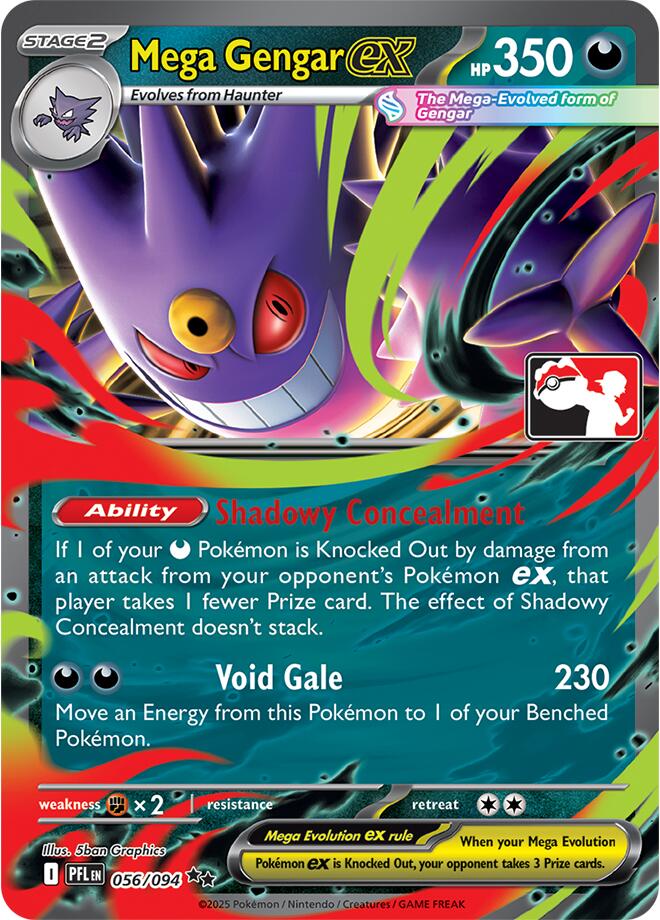 Mega Gengar ex (056/094) [Prize Pack Series Nine] | Gear Gaming Fayetteville