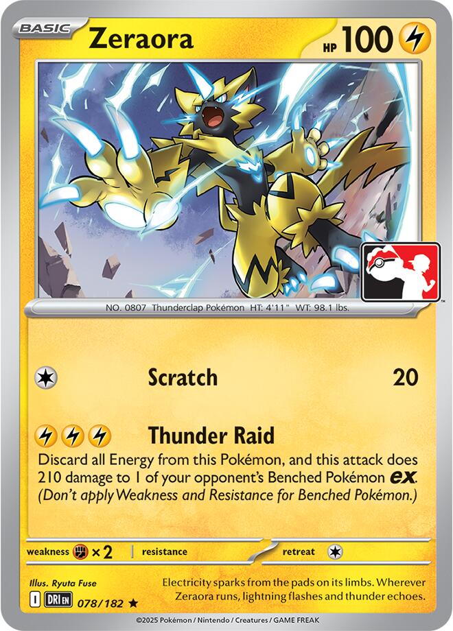 Zeraora (078/182) [Prize Pack Series Nine] | Gear Gaming Fayetteville