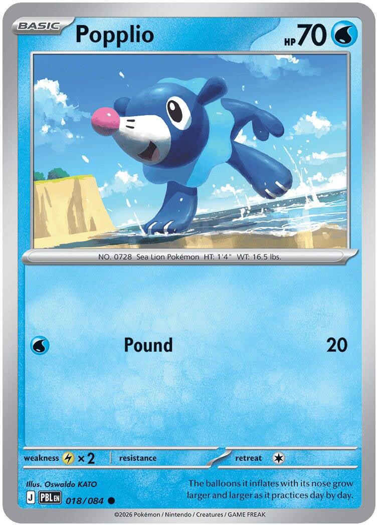 Popplio (018/084) [Mega Evolution: Pitch Black] | Gear Gaming Fayetteville