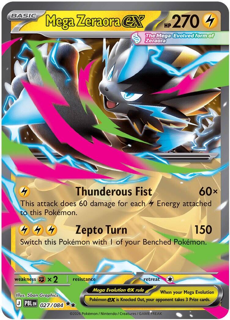 Mega Zeraora ex (027/084) [Mega Evolution: Pitch Black] | Gear Gaming Fayetteville