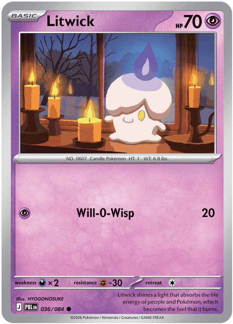 Litwick (036/084) [Mega Evolution: Pitch Black] | Gear Gaming Fayetteville