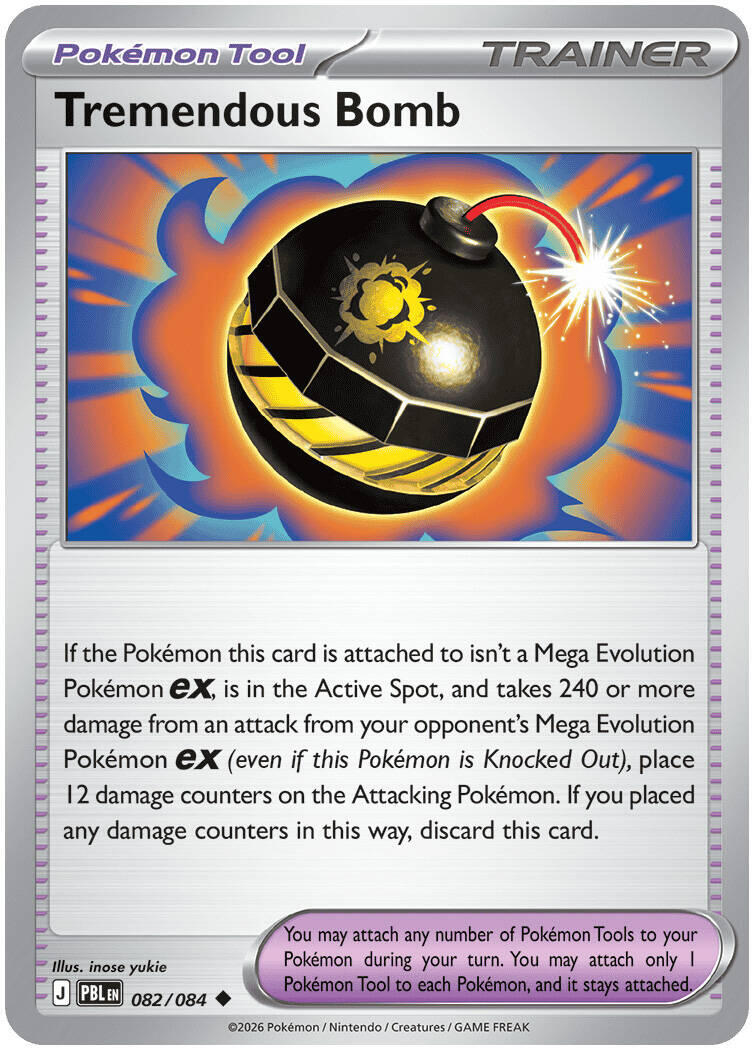 Tremendous Bomb (082/084) [Mega Evolution: Pitch Black] | Gear Gaming Fayetteville