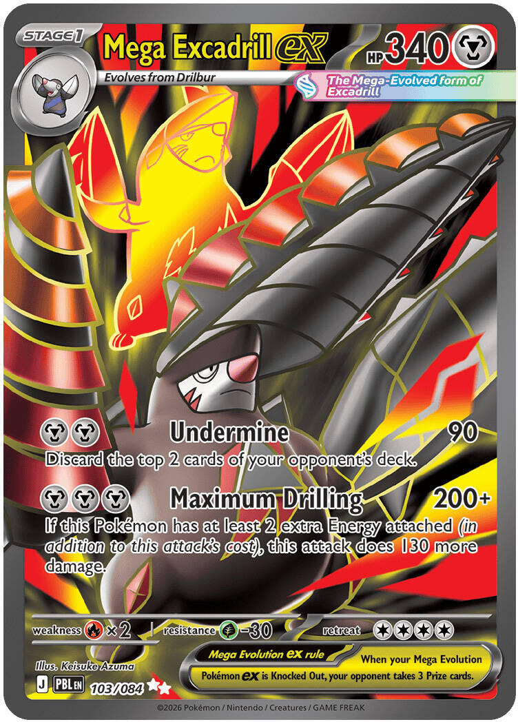 Mega Excadrill ex (103/084) [Mega Evolution: Pitch Black] | Gear Gaming Fayetteville