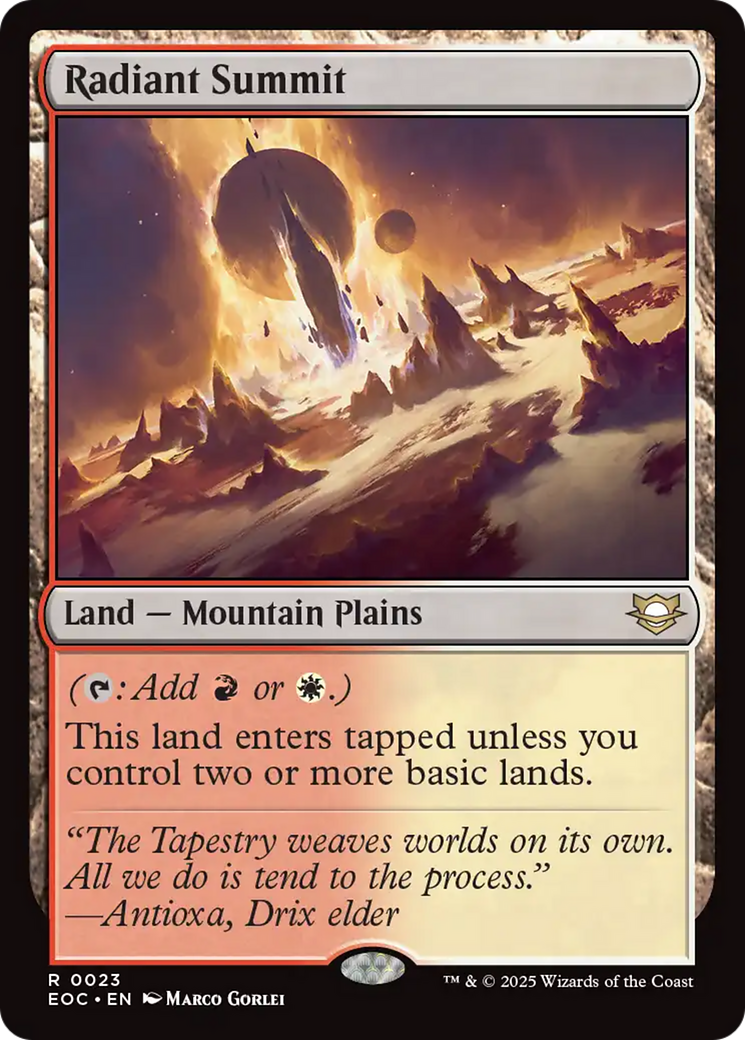 Radiant Summit [Edge of Eternities Commander] | Gear Gaming Fayetteville