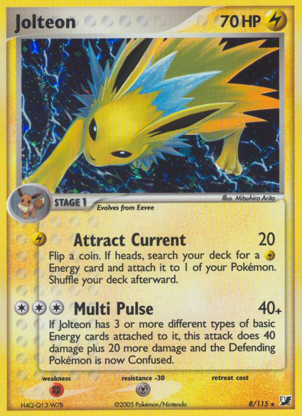 Jolteon (8/115) [EX: Unseen Forces] | Gear Gaming Fayetteville