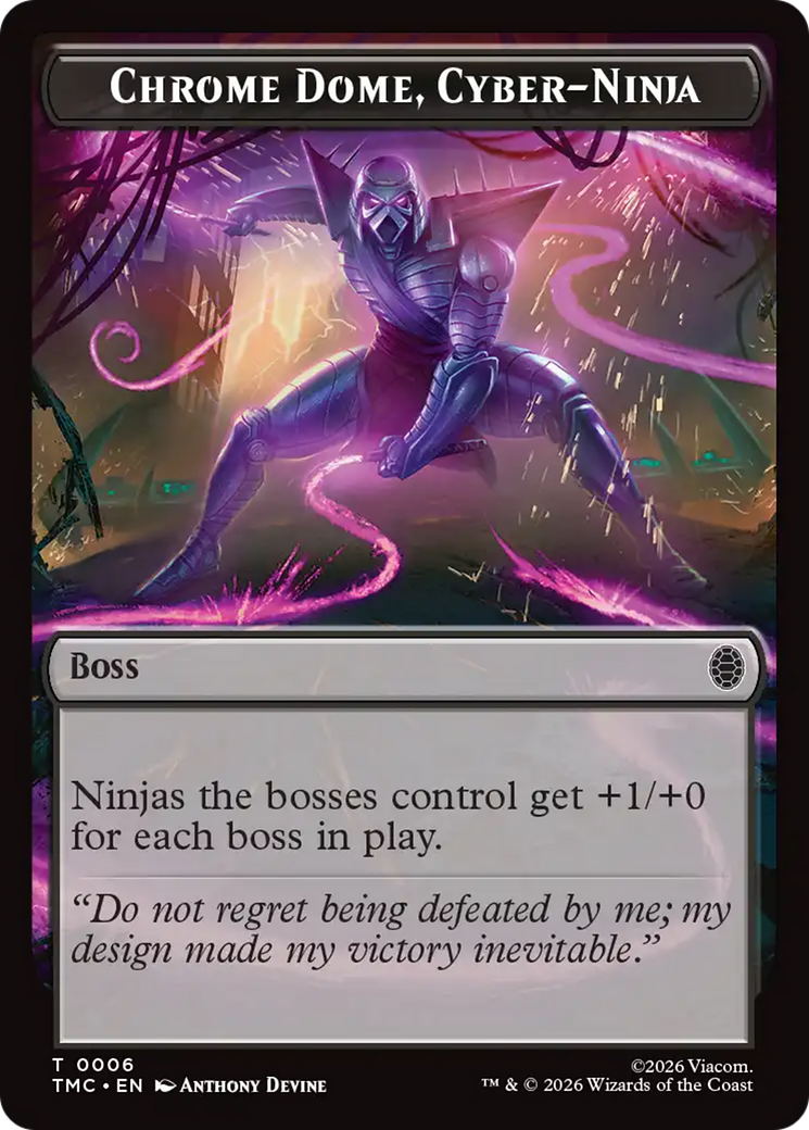Chrome Dome, Cyber-Ninja [Teenage Mutant Ninja Turtles Commander Tokens] | Gear Gaming Fayetteville