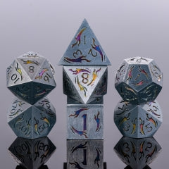 Dagger of Wind Unicorn Metal 7pcs Dice Set | Gear Gaming Fayetteville