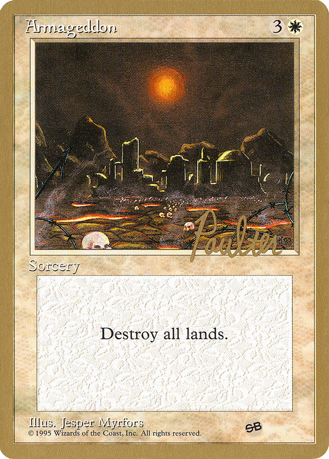 Armageddon (Preston Poulter) (SB) [Pro Tour Collector Set] | Gear Gaming Fayetteville