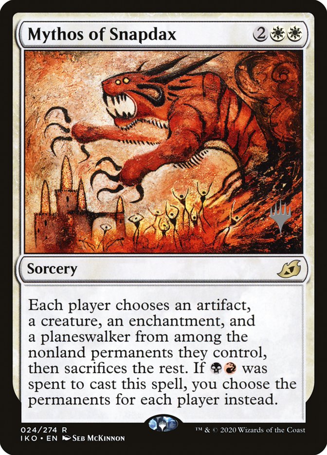 Mythos of Snapdax (Promo Pack) [Ikoria: Lair of Behemoths Promos] | Gear Gaming Fayetteville