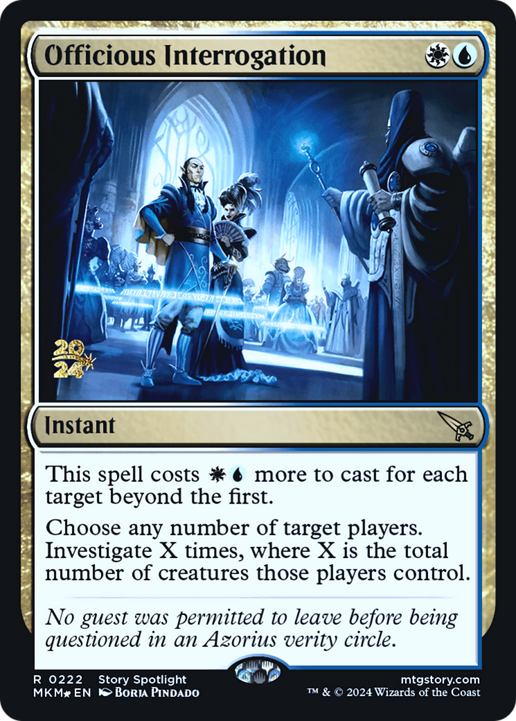 Officious Interrogation [Murders at Karlov Manor Prerelease Promos] | Gear Gaming Fayetteville