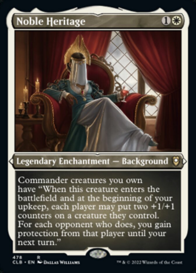 Noble Heritage (Foil Etched) [Commander Legends: Battle for Baldur's Gate] | Gear Gaming Fayetteville