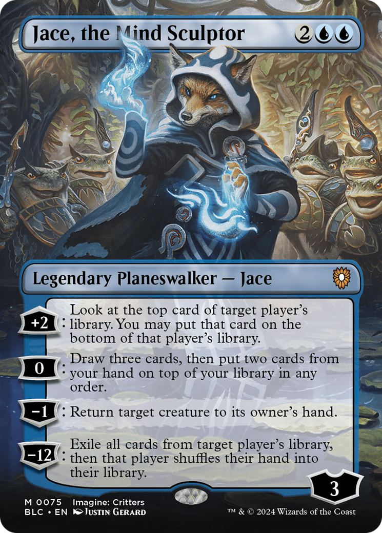 Jace, the Mind Sculptor (Borderless) [Bloomburrow Commander] | Gear Gaming Fayetteville