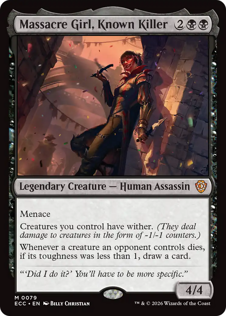 Massacre Girl, Known Killer [Lorwyn Eclipsed Commander] | Gear Gaming Fayetteville