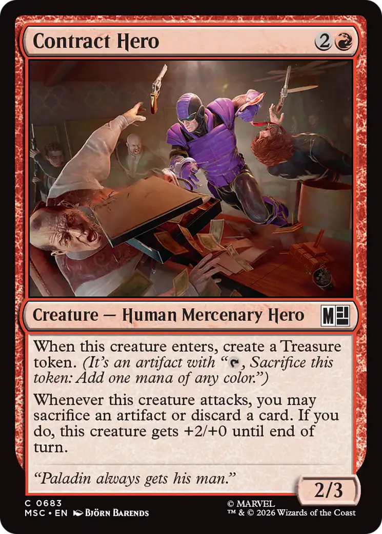 Contract Hero [Marvel Super Heroes Commander] | Gear Gaming Fayetteville