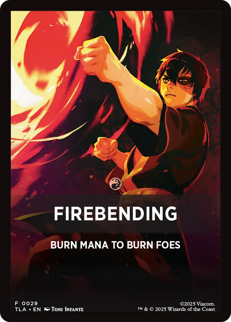 Firebending Theme Card (0029) [Avatar: The Last Airbender Tokens] | Gear Gaming Fayetteville
