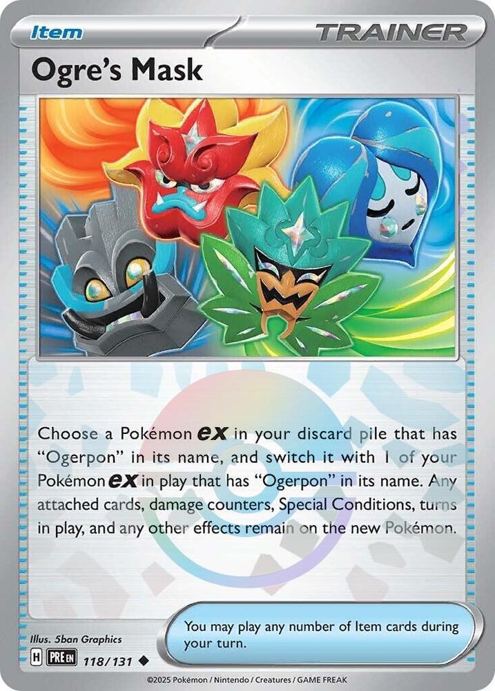 Ogre's Mask (118/131) (Poke Ball Pattern) [Scarlet & Violet: Prismatic Evolutions] | Gear Gaming Fayetteville