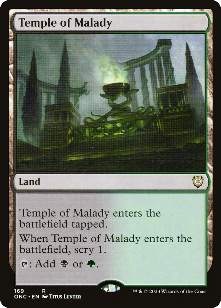 Temple of Malady [Phyrexia: All Will Be One Commander] | Gear Gaming Fayetteville