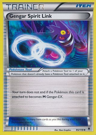 Gengar Spirit Link (95/119) (Alternate Holo GameStop Exclusive) [XY: Phantom Forces] | Gear Gaming Fayetteville