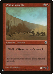 Wall of Granite [The List] | Gear Gaming Fayetteville