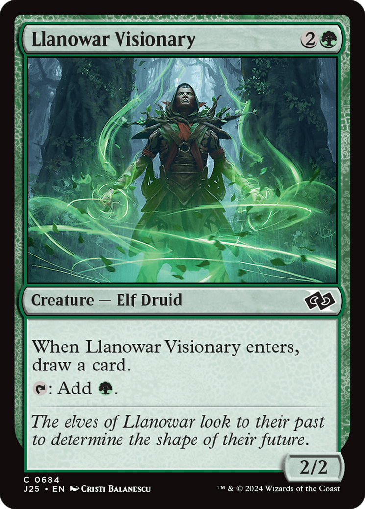 Llanowar Visionary [Foundations Jumpstart] | Gear Gaming Fayetteville