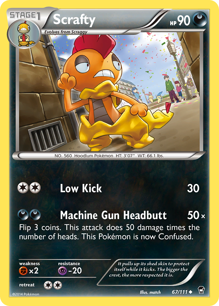 Scrafty (67/111) [XY: Furious Fists] | Gear Gaming Fayetteville