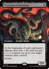 Persistent Constrictor (Extended Art) [Duskmourn: House of Horror Commander] | Gear Gaming Fayetteville