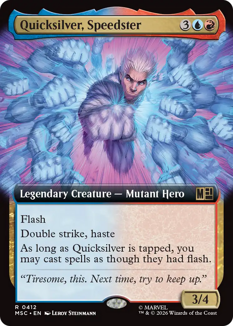 Quicksilver, Speedster (Extended Art) [Marvel Super Heroes Commander] | Gear Gaming Fayetteville