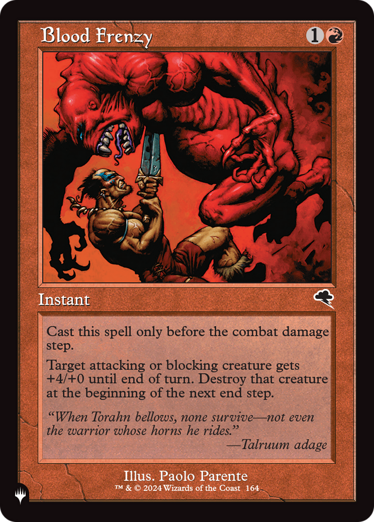 Blood Frenzy [The List Reprints] | Gear Gaming Fayetteville