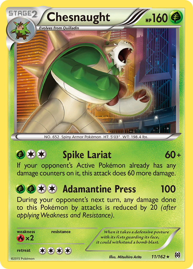 Chesnaught (11/162) [XY: BREAKthrough] | Gear Gaming Fayetteville