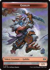 Dog // Goblin Double-Sided Token [Tarkir: Dragonstorm Commander Tokens] | Gear Gaming Fayetteville