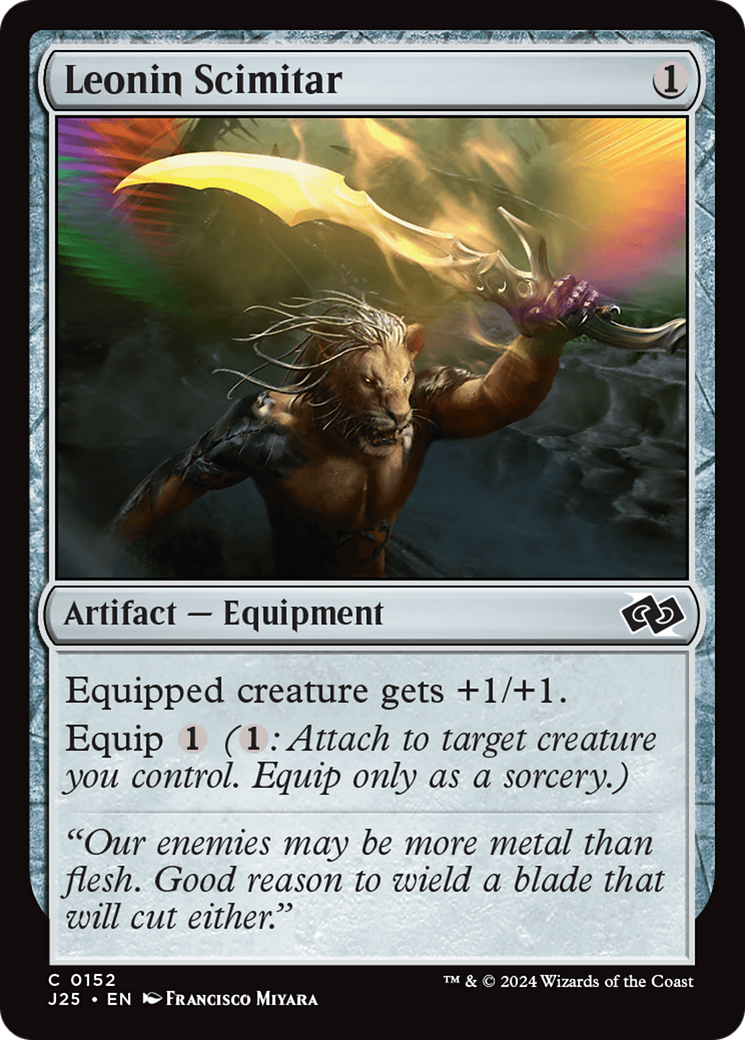 Leonin Scimitar [Foundations Jumpstart] | Gear Gaming Fayetteville